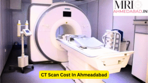 Modern CT scan machine setup in Ahmedabad diagnostic center, showcasing advanced facilities and affordable CT Scan Cost in Ahmedabad (2025).